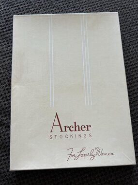 2 pairs Archer Stockings Tissue Chiffon 15 Denier Vintage 1950s For Lovely Women